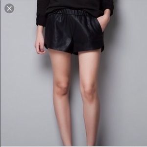3 for $50 | ZARA pleather shorts